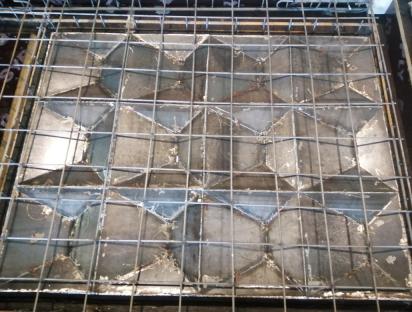 Опалубка плиты забора